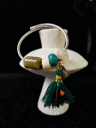 Sacred Multi-Gemstone Agate Bracelet – Handmade Lucky Energy Jewelry