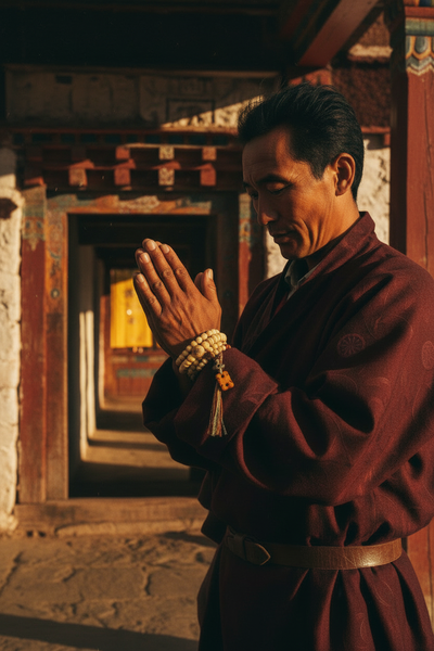 Abundance Yak Bone 108 Mala Beads Necklace