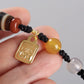 Awakening Three Eyes Dzi Beads Tibetan Necklace Natural agate chalcedony