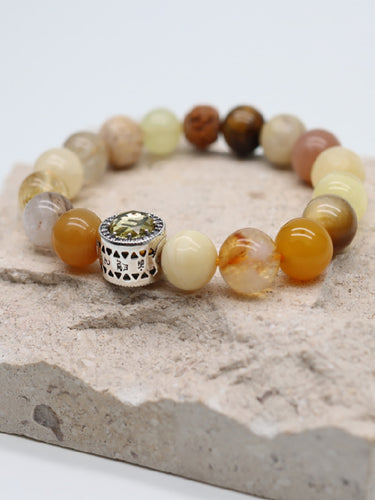 Yellow Wealth God Many Treasures Protection Bracelet