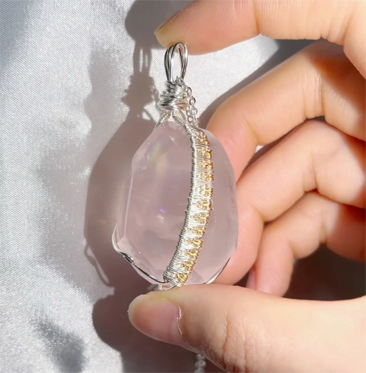 Love Energy Rose Quartz Pendants