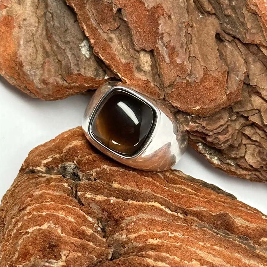 The Force Energy Smoky Quartz Rings