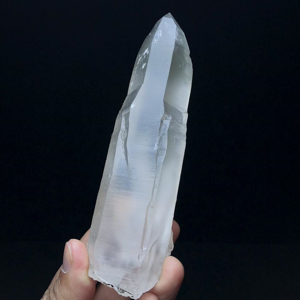 Health Quartz Crystal Kailash Energy Blessing Himalaya Natural white Raw stone Double-sided backbone Quartz Crystal