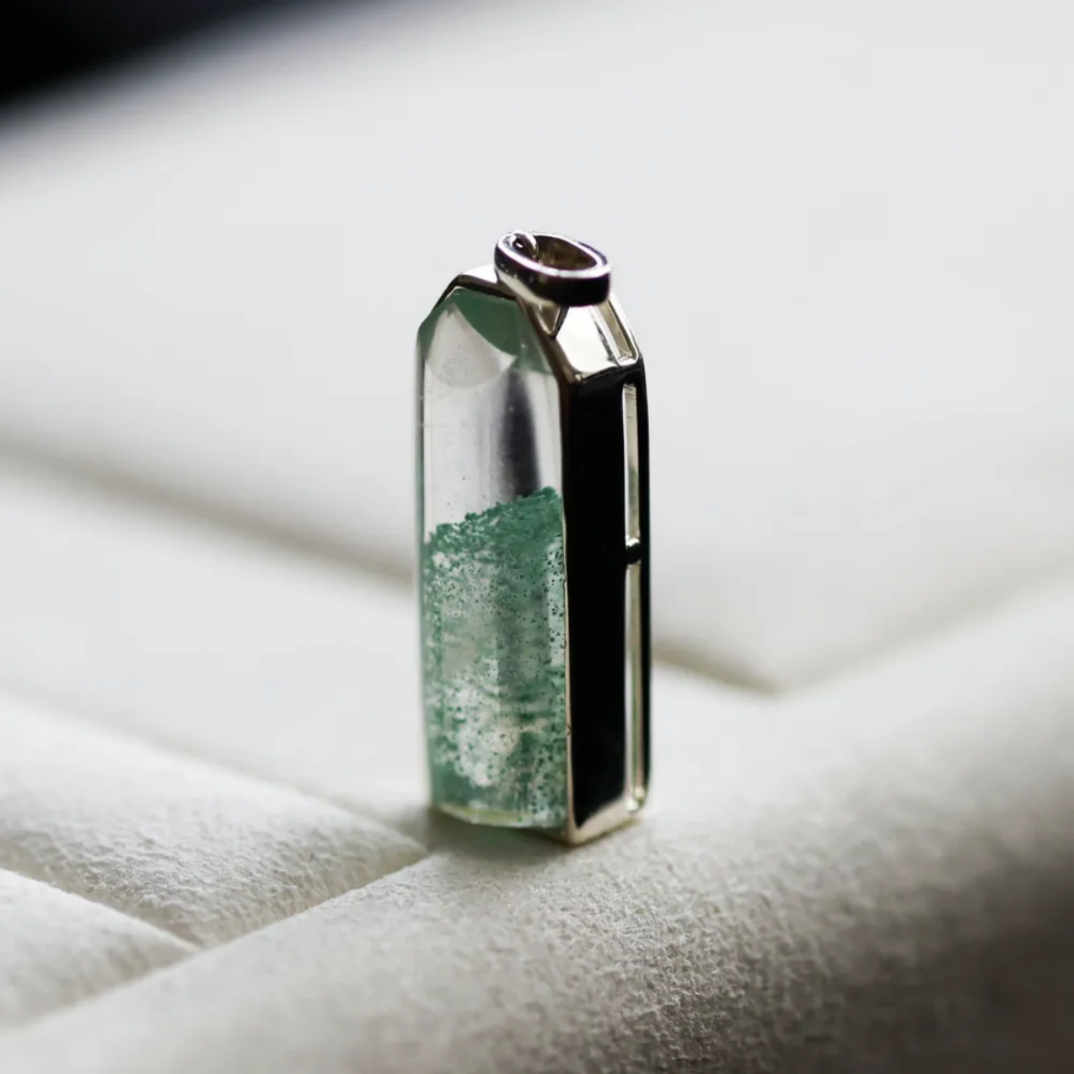 Wealth Energy Green Phantom Quartz Pendants