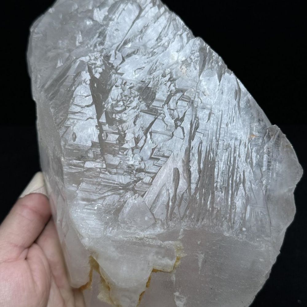 Health Quartz Crystal Kailash Energy Blessing Himalaya Natural white Raw stone Double-sided backbone Quartz Crystal