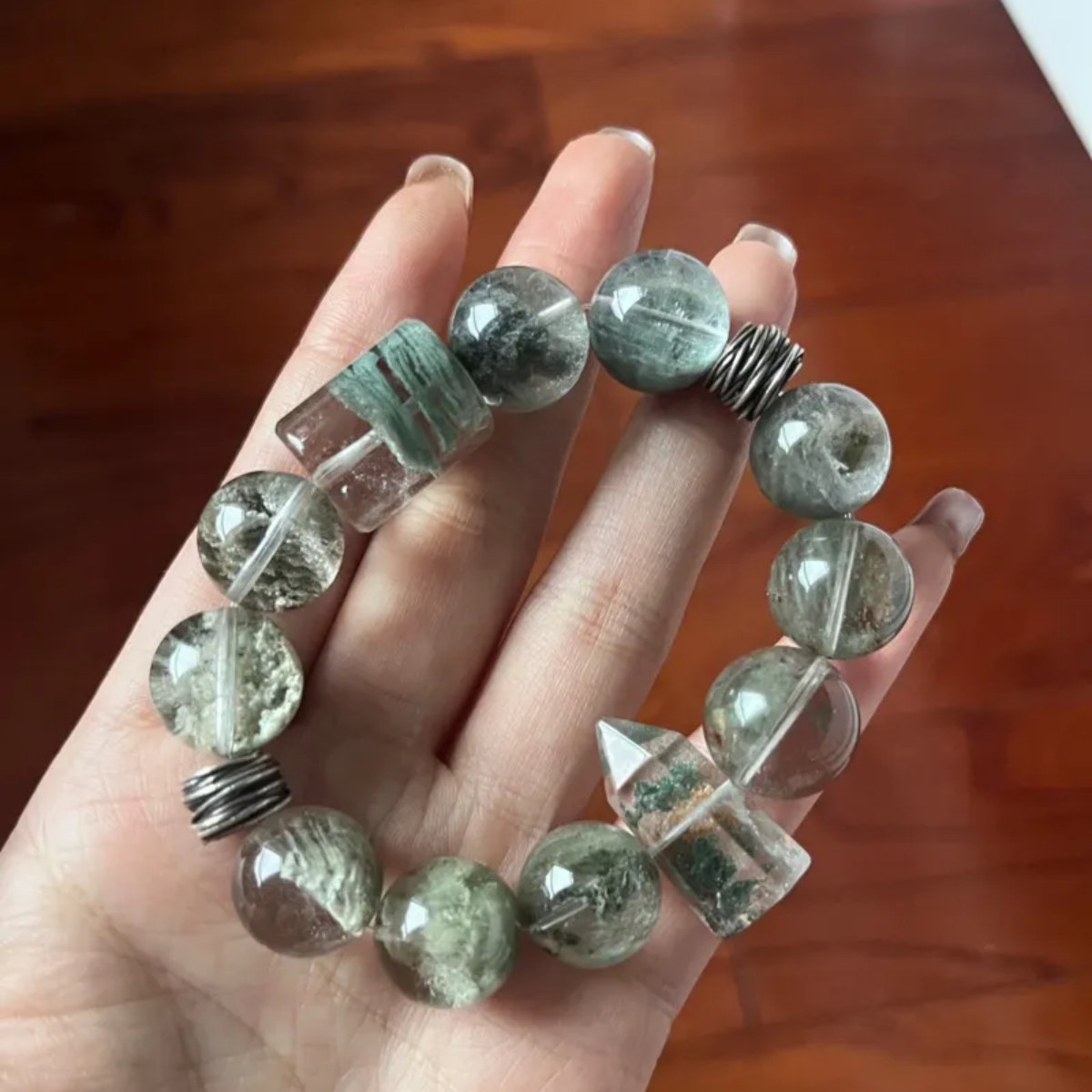 Wealth Energy Green Phantom Quartz Bracelet