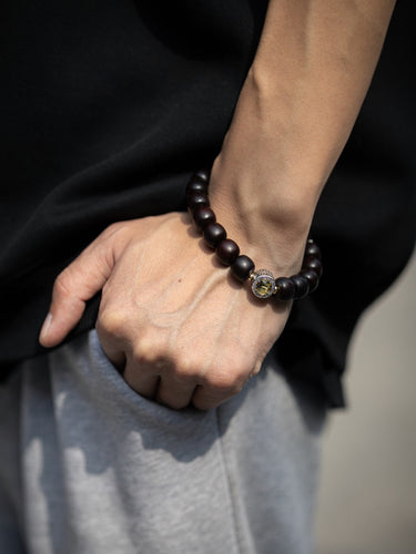 Indian Red Sandalwood Yellow Dzambhala Bracelet