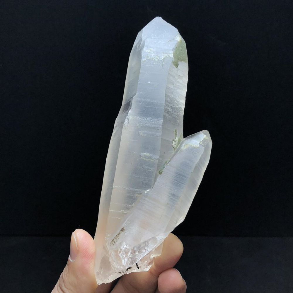 Health Quartz Crystal Kailash Energy Blessing Himalaya Natural white Raw stone Double-sided backbone Quartz Crystal