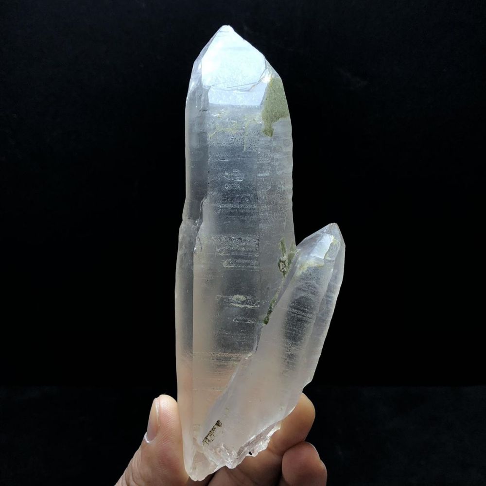 Health Quartz Crystal Kailash Energy Blessing Himalaya Natural white Raw stone Double-sided backbone Quartz Crystal