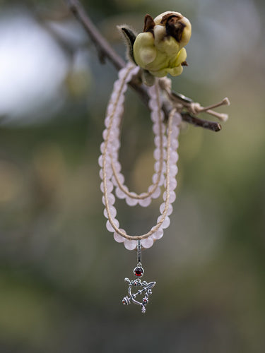 Rose Quartz Goddess of Love Braided Bracelet