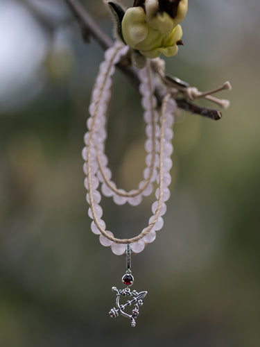 Rose Quartz Goddess of Love Braided Bracelet