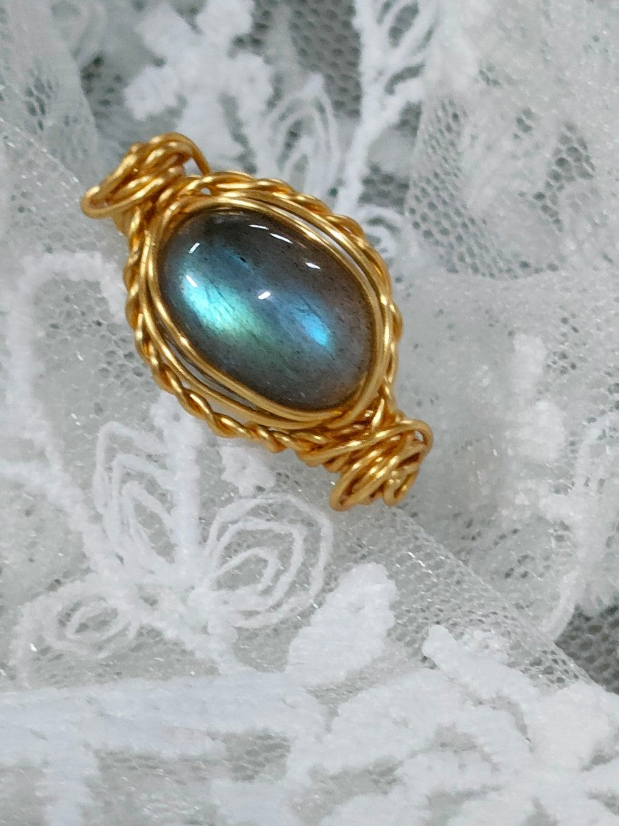 Peace Energy Labradorite Rings