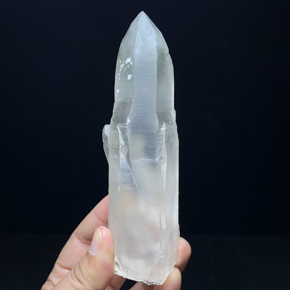 Health Quartz Crystal Kailash Energy Blessing Himalaya Natural white Raw stone Double-sided backbone Quartz Crystal