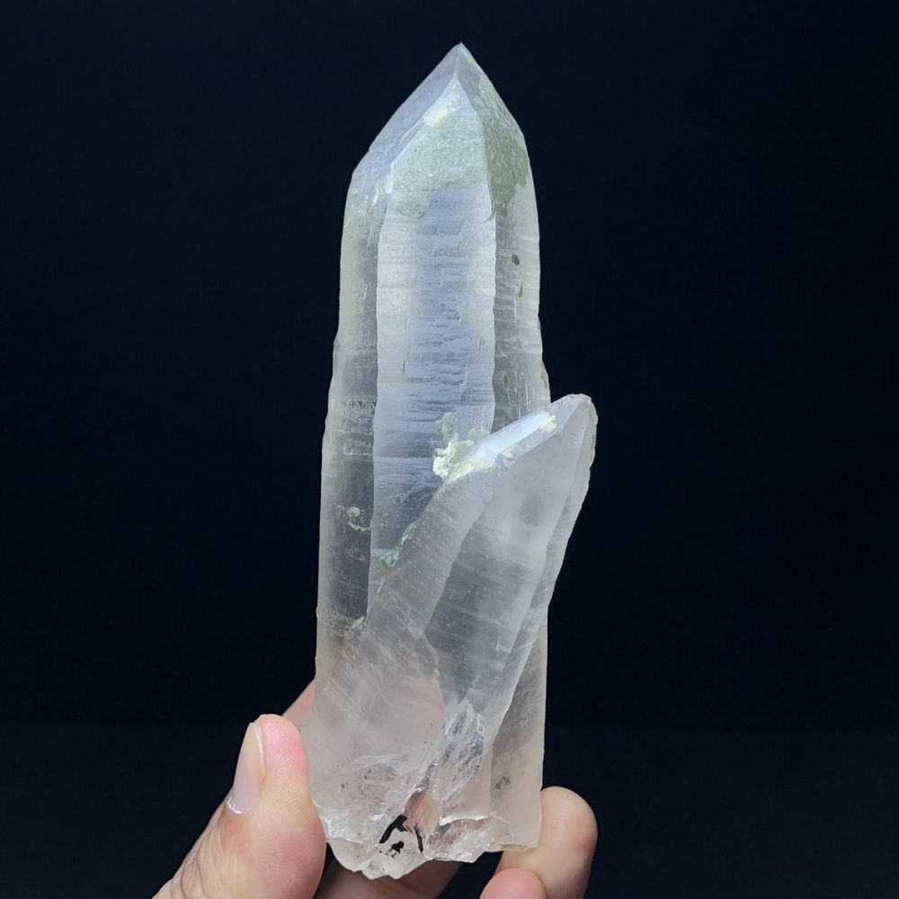 Health Quartz Crystal Kailash Energy Blessing Himalaya Natural white Raw stone Double-sided backbone Quartz Crystal