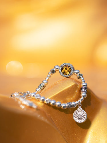 Wisdom Empowerment Silver Blessing Bracelet