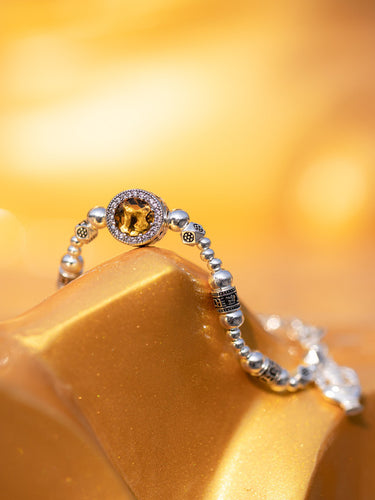 Wisdom Empowerment Silver Blessing Bracelet