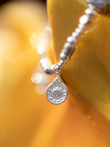 Six-Syllable Mantra Silver Blessing Bracelet