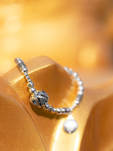 Karmic Purification Silver Blessing Bracelet