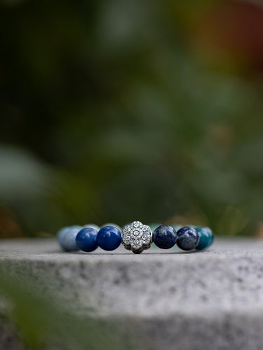 Guanyin Heart Mantra Multi-Gem Bracelet