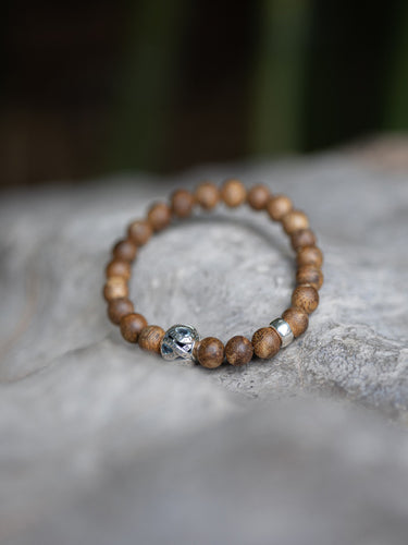 Hundred Syllable Mantra Agarwood Bracelet