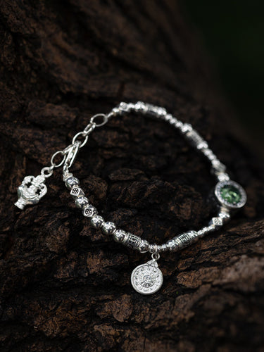 Beauty and Prosperity Silver Blessing Bracelet