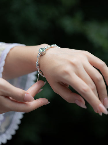 Beauty and Prosperity Silver Blessing Bracelet