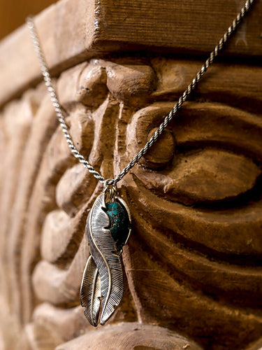 Celestial Feather Pendant