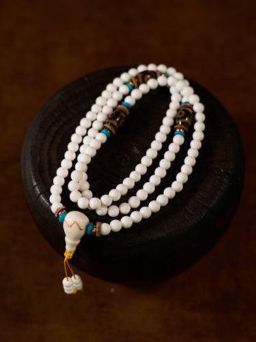 Purity Blessing Giant Clam Mala Bracelet