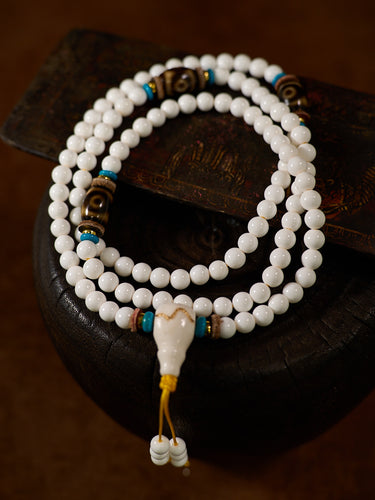 Purity Blessing Giant Clam Mala Bracelet