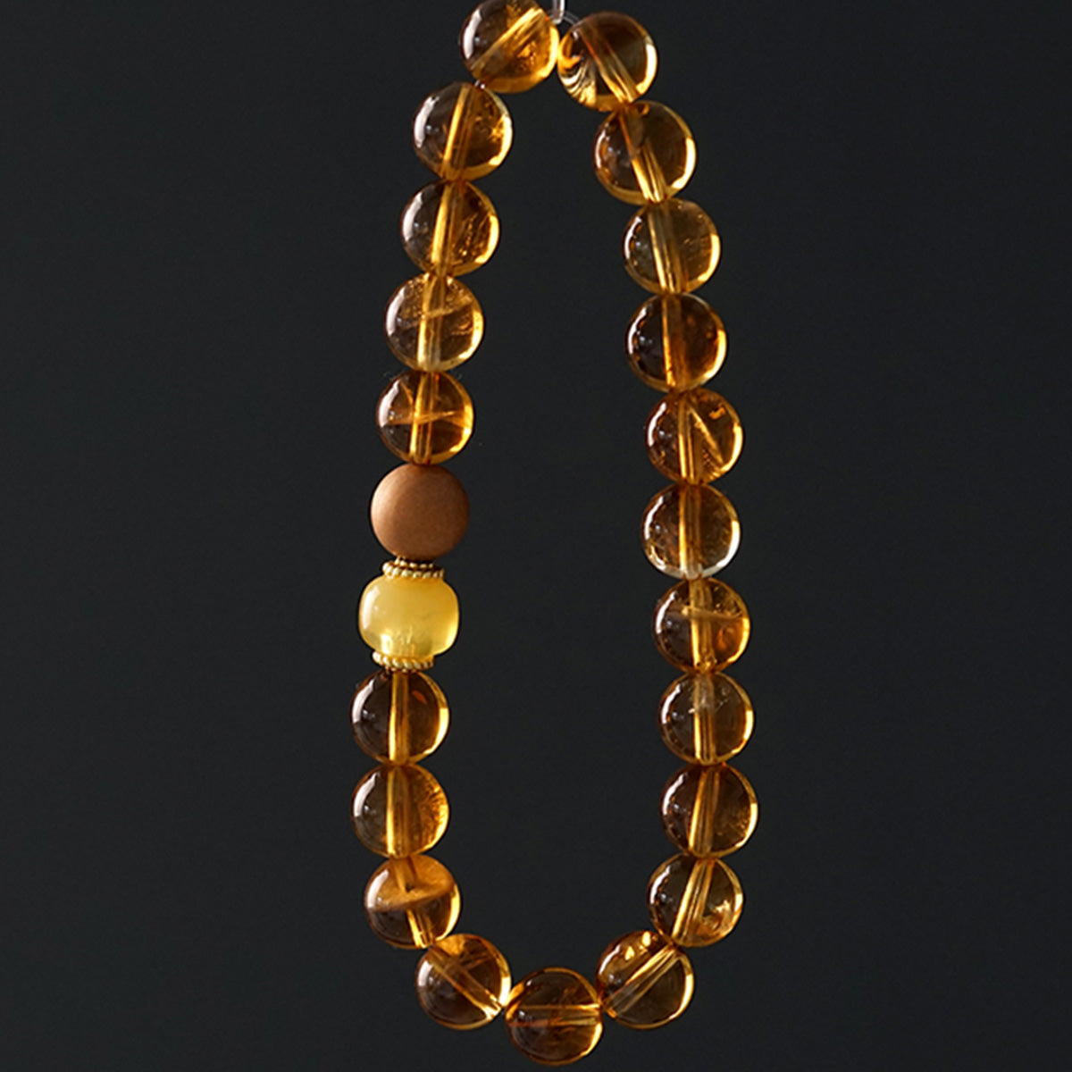 Citrine Prosperity Sandalwood Bracelet