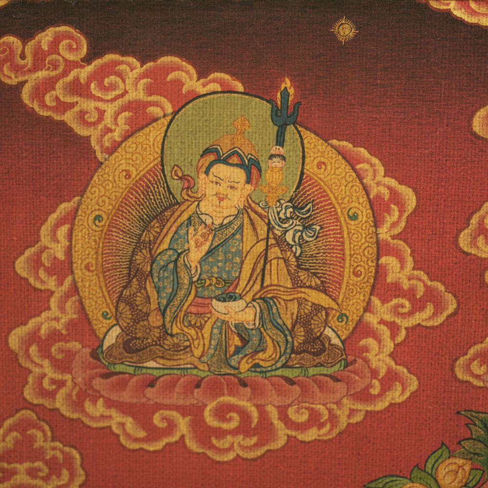 18th Century White Tara old thangka hand-painted Miantang School of Painting