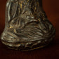 Qing Dynasty Tibetan Antique Statue Padmasambhava Round Sculpture Lima Copper Dzogchen Monastery