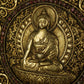 Qing Dynasty Tibetan Antique Gau Box Shakyamuni Buddha Repoussé and Gilt Gyirong Lakang Monastery