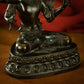 Qing Dynasty Tibetan Antique Statue Four-Armed Manjushri Copper Dza Monastery