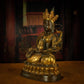 Qing Dynasty Tibetan Antique Statue Large Abundance Tara Tibetan Gilt Labrang Monastery