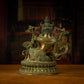 Qing Dynasty Tibetan Antique Statue Thinking Avalokiteshvara Lima Copper Gyirong Lakang Monastery