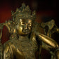 Qing Dynasty Tibetan Antique Statue Thinking Avalokiteshvara Lima Copper Gyirong Lakang Monastery