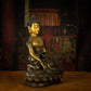 Qing Dynasty Tibetan Antique Statue Shakyamuni Buddha Copper Tibet