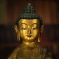 Qing Dynasty Tibetan Antique Statue Shakyamuni Buddha Copper Tibet