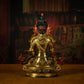 Qing Dynasty Tibetan Kṣitigarbha Copper Statue Abundance Offering from Nyingma Vajra Monastery Antique Collection