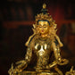 Qing Dynasty Tibetan Kṣitigarbha Copper Statue Abundance Offering from Nyingma Vajra Monastery Antique Collection