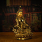 Qing Dynasty Tibetan Kṣitigarbha Copper Statue Abundance Offering from Nyingma Vajra Monastery Antique Collection