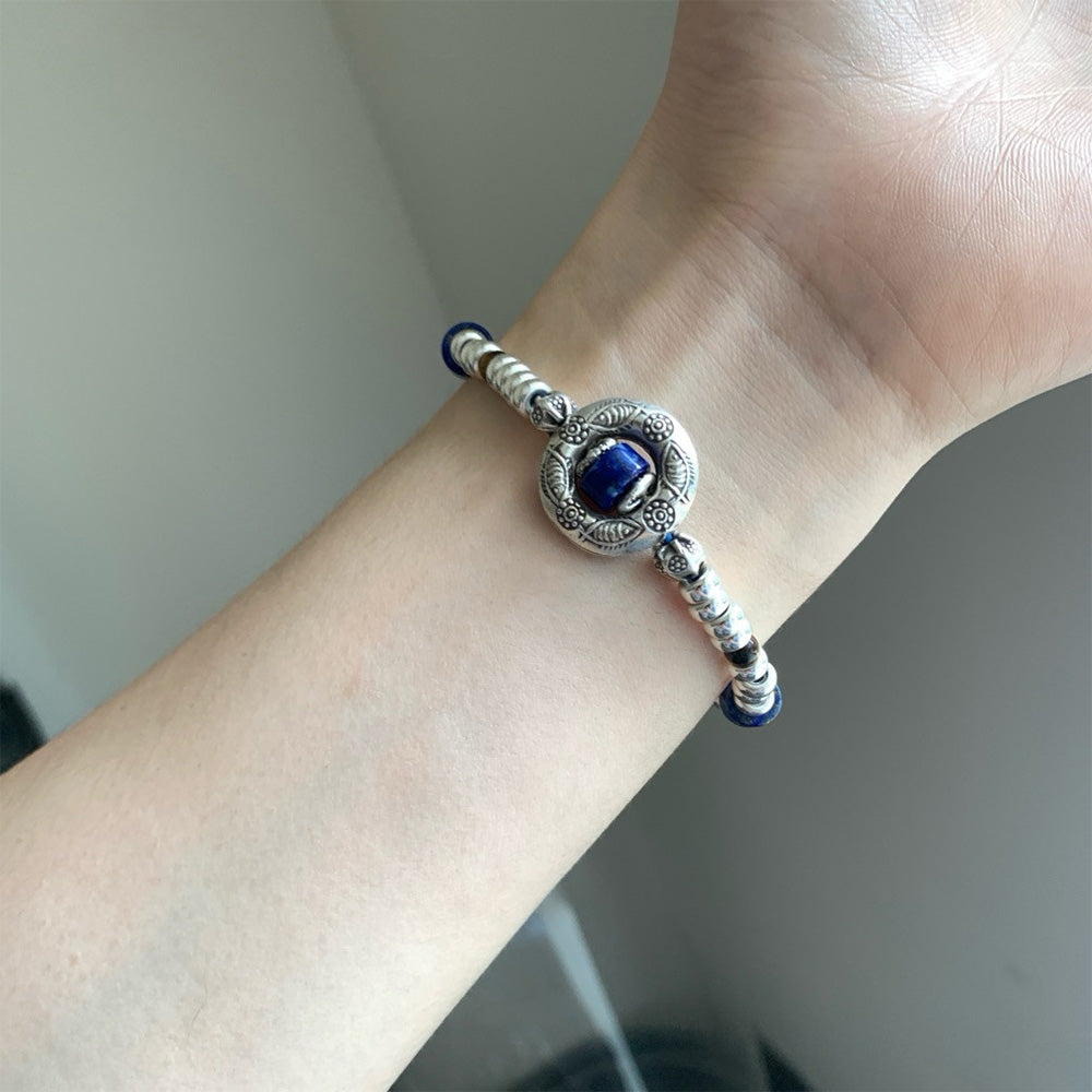 Heart of the Warrior Lapis Lazuli Bracelet