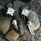 Serenity Crystal Moonstone Silver Earrings