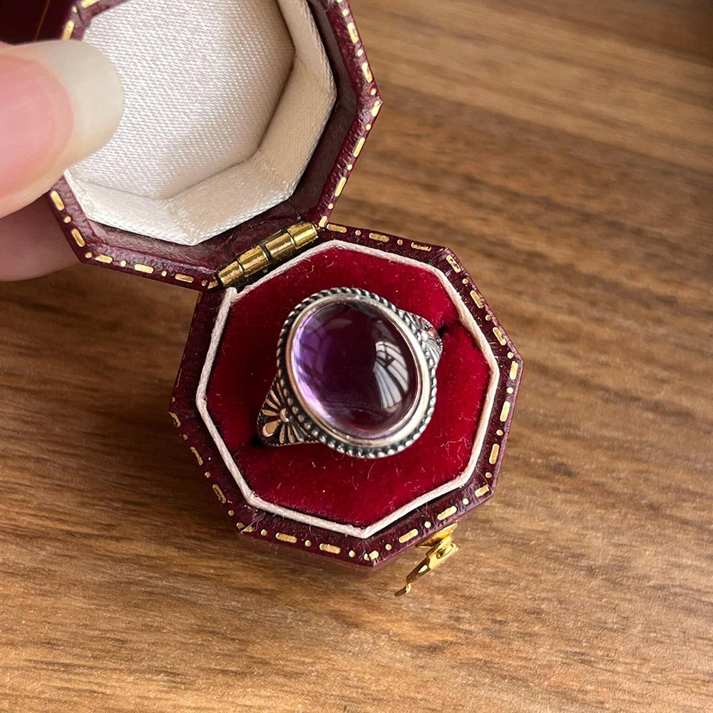 Amethyst Love Ring