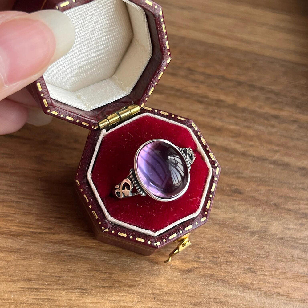 Amethyst Love Ring