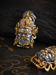 Abundance-Bringing Yellow Jambhala Sterling Silver Pendant