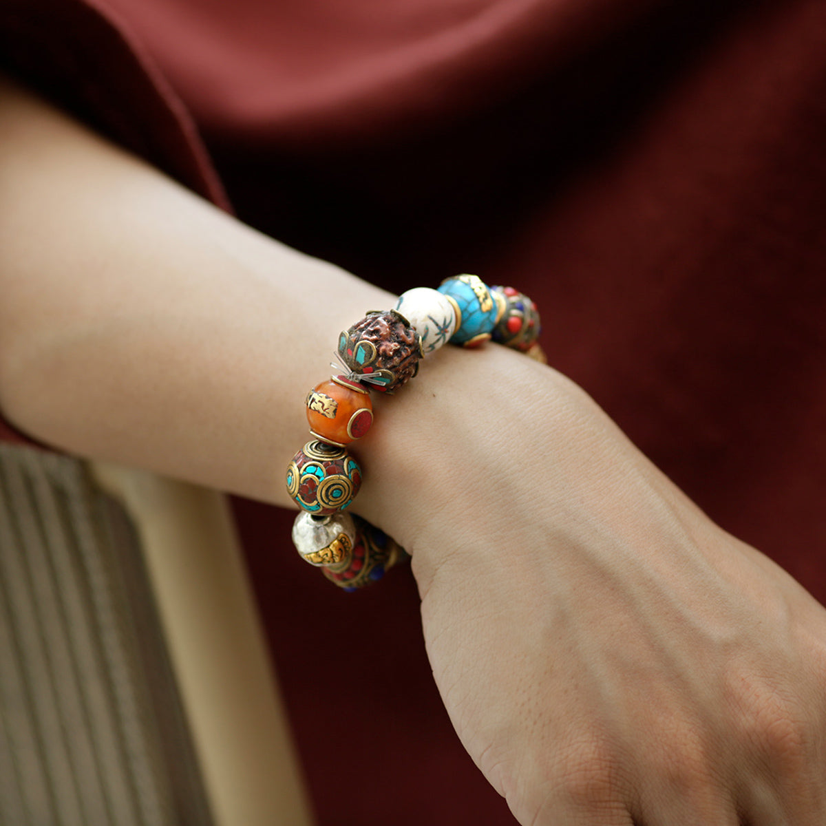 Wealth Energy Tibetan Treasures Bracelet