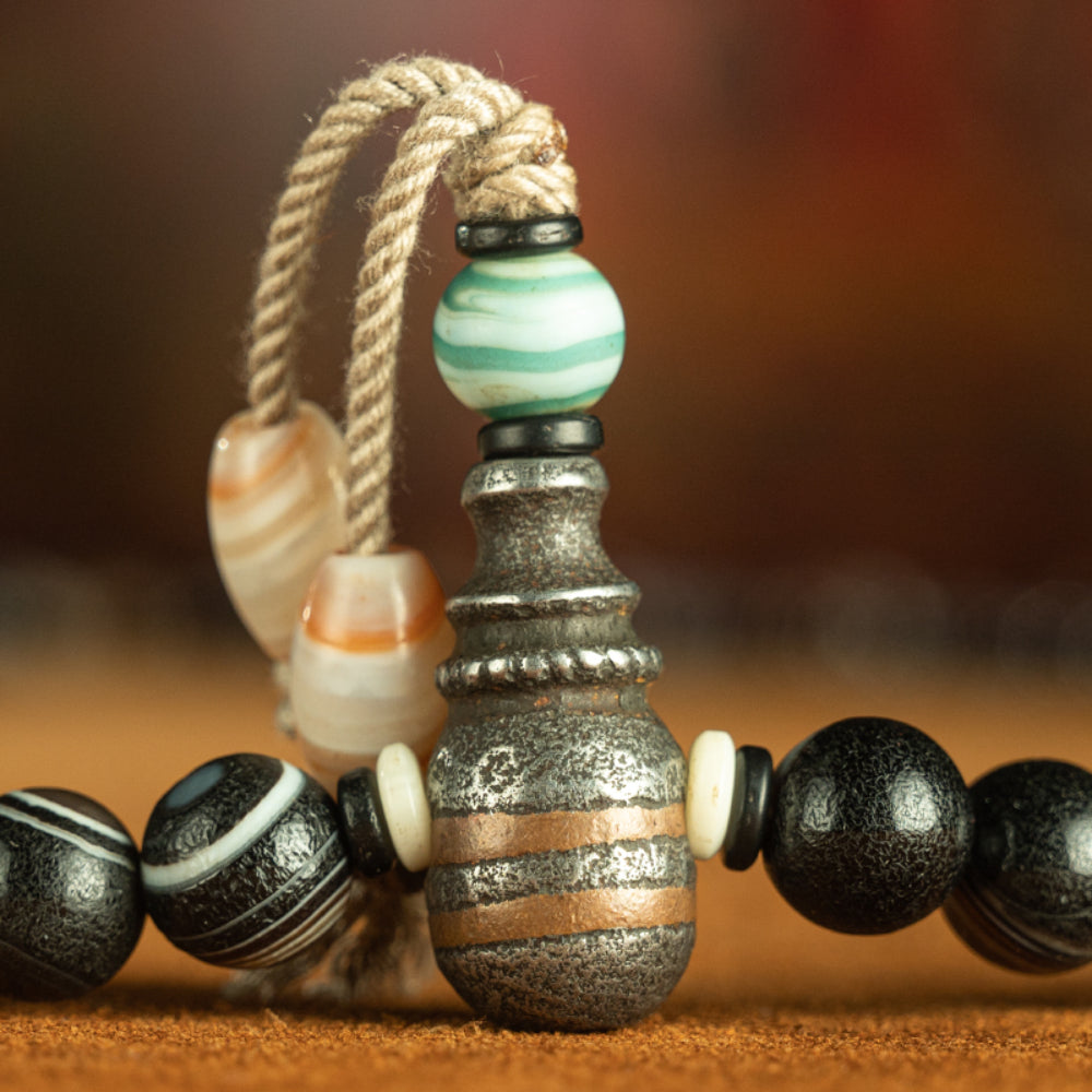 Himalayan Eye of the Buddha 108 Beads Mala Necklace for Spiritual Healing