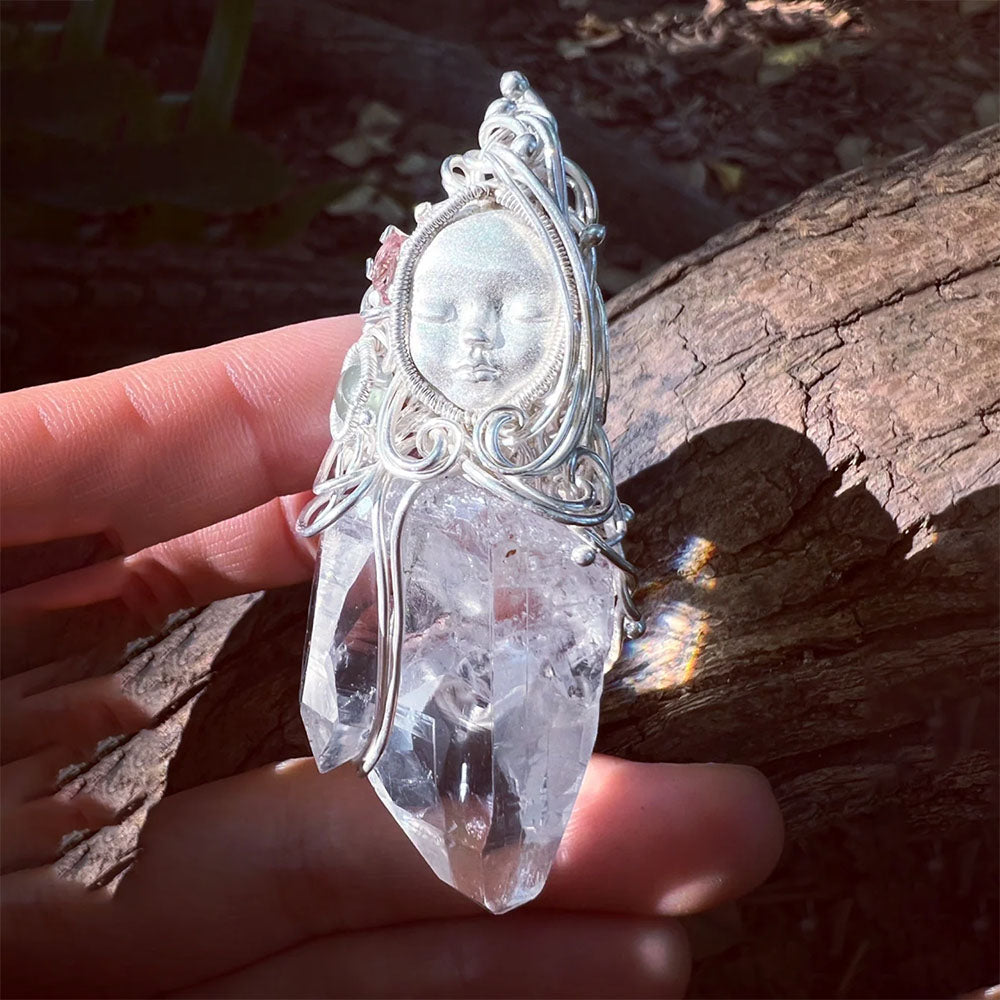 Healing Energy Clear Quartz Pendants